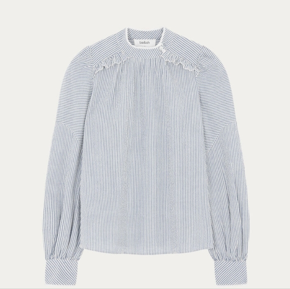 Ba&sh Season Stripe Blouse size 1 small - Picture 3 of 9